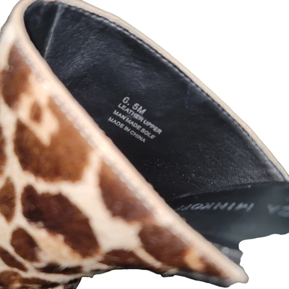 ⭐️Rebecca Minkoff Leopard Print Cow Fur Mules Sz 6.5 - Picture 4 of 7